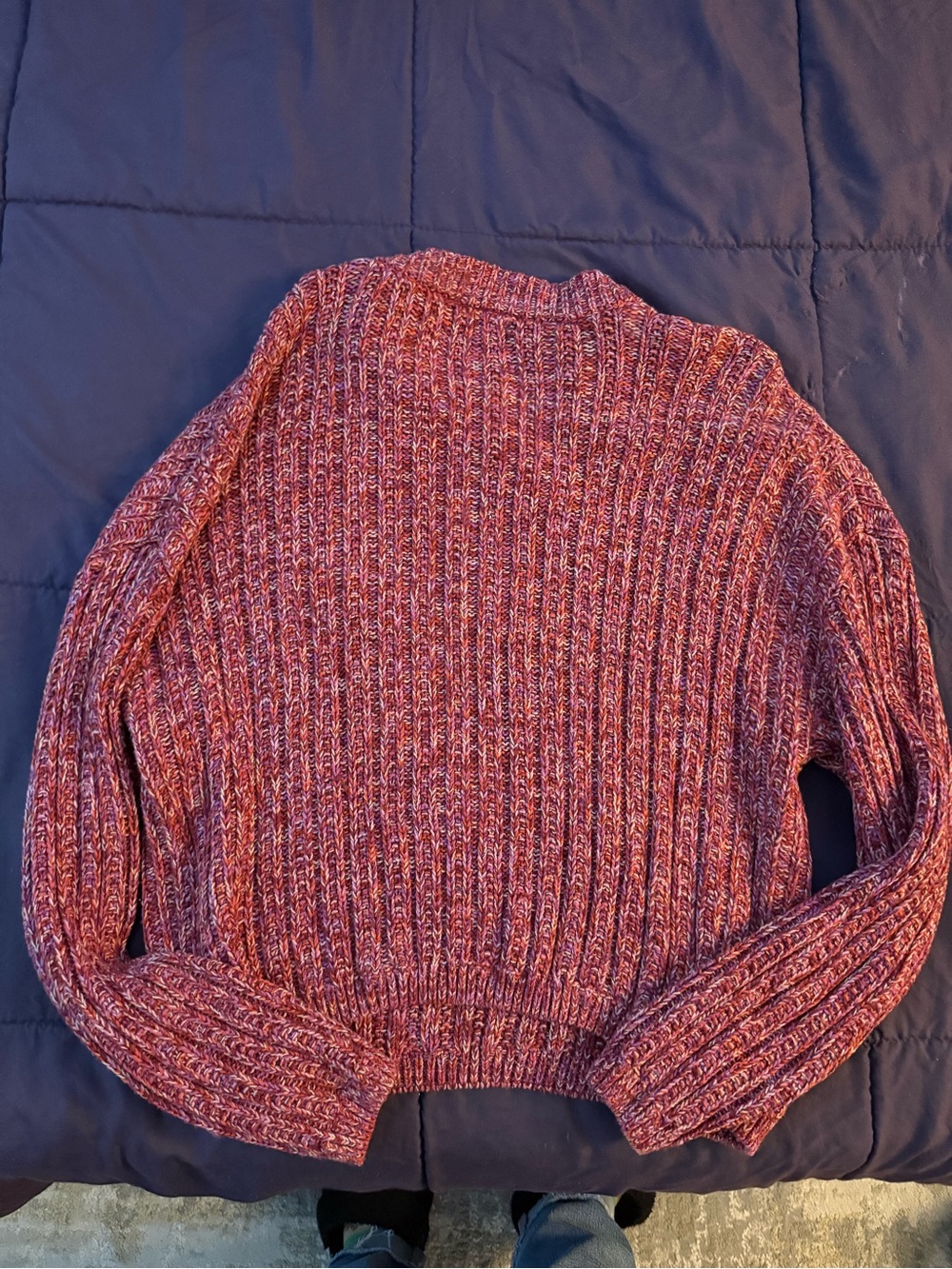 Universal Thread Marled Ribbed Crewneck Sweater - Rose - Picture 3 of 3